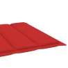 Chaise longue de jardin avec table et coussin Pin imprégné 