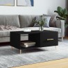 Table basse noir 90x50x40 cm bois d'ingénierie 