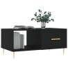 Table basse noir 90x50x40 cm bois d'ingénierie 