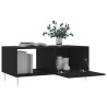 Table basse noir 90x50x40 cm bois d'ingénierie 