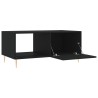 Table basse noir 90x50x40 cm bois d'ingénierie 