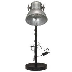 Lampe de bureau 25 W argent vintage 17x17x60 cm E27 