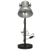 Lampe de bureau 25 W argent vintage 17x17x60 cm E27 