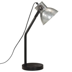 Lampe de bureau 25 W argent vintage 17x17x60 cm E27 