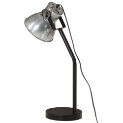Lampe de bureau 25 W argent vintage 17x17x60 cm E27 