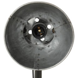 Lampe de bureau 25 W argent vintage 17x17x60 cm E27 