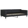 Lit de repos sans matelas noir 100x200 cm tissu 