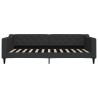 Lit de repos sans matelas noir 100x200 cm tissu 