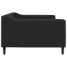 Lit de repos sans matelas noir 100x200 cm tissu 