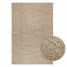Tapis ZIZUR beige 120x170 cm aspect de jute intérieur extérieur 
