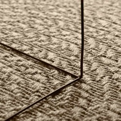 Tapis ZIZUR beige 120x170 cm aspect de jute intérieur extérieur 