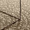 Tapis ZIZUR beige 120x170 cm aspect de jute intérieur extérieur 