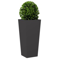 Jardinière noir 35x35x75 cm acier 
