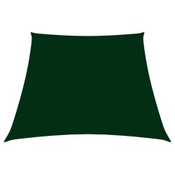 Voile de parasol Tissu Oxford trapèze 3/5x4 m Vert foncé 