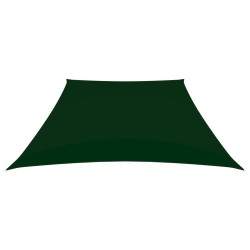 Voile de parasol Tissu Oxford trapèze 3/5x4 m Vert foncé 