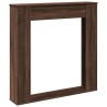 Cadre de cheminée chêne marron 100x20x100 cm bois d'ingénierie 
