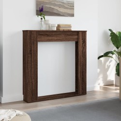 Cadre de cheminée chêne marron 100x20x100 cm bois d'ingénierie 