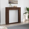 Cadre de cheminée chêne marron 100x20x100 cm bois d'ingénierie 