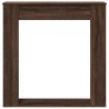 Cadre de cheminée chêne marron 100x20x100 cm bois d'ingénierie 