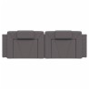 Coussin de tête de lit gris 160 cm similicuir 