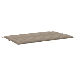 Coussin de banc de jardin taupe 180x(50+50)x7 cm tissu oxford 