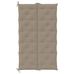 Coussin de banc de jardin taupe 180x(50+50)x7 cm tissu oxford 