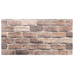 Panneaux muraux 3D 10 pcs marron 100x50 cm EPS 