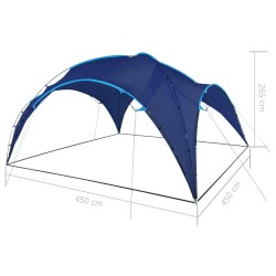 Arceau de tente de réception 450x450x265 cm Bleu foncé 