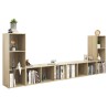 Meubles TV 4 pcs Chêne sonoma 107x35x37 cm Bois d'ingénierie 