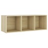 Meubles TV 4 pcs Chêne sonoma 107x35x37 cm Bois d'ingénierie 
