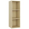 Meubles TV 4 pcs Chêne sonoma 107x35x37 cm Bois d'ingénierie 