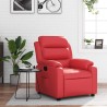Fauteuil inclinable Rouge Similicuir 