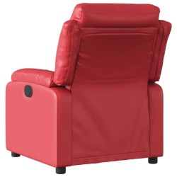 Fauteuil inclinable Rouge Similicuir 