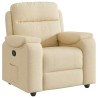 Fauteuil inclinable Crème Tissu 