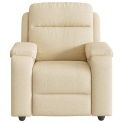 Fauteuil inclinable Crème Tissu 