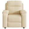 Fauteuil inclinable Crème Tissu 
