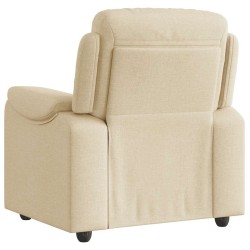 Fauteuil inclinable Crème Tissu 