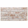 Panneaux muraux 3D 10 pcs rouge et blanc 100x50 cm EPS 
