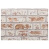 Panneaux muraux 3D 10 pcs rouge et blanc 100x50 cm EPS 