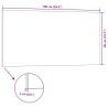 Panneaux muraux 3D 10 pcs rouge et blanc 100x50 cm EPS 
