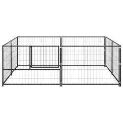 Chenil Noir 4 m² Acier 