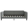 Lit de repos gris foncé 100x200 cm tissu 