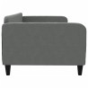 Lit de repos gris foncé 100x200 cm tissu 
