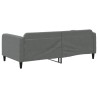Lit de repos gris foncé 100x200 cm tissu 