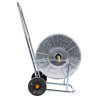 Chariot d'enrouleur pour tuyau de 80 m 3/4" acier 