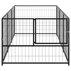 Chenil Noir 3 m² Acier 