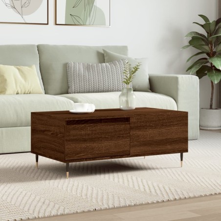 Table basse Chêne marron 90x50x36,5 cm Bois d'ingénierie 