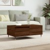 Table basse Chêne marron 90x50x36,5 cm Bois d'ingénierie 