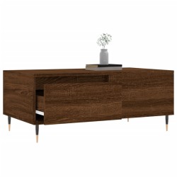Table basse Chêne marron 90x50x36,5 cm Bois d'ingénierie 