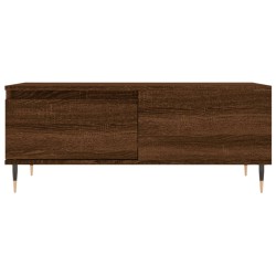 Table basse Chêne marron 90x50x36,5 cm Bois d'ingénierie 